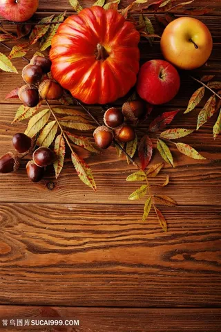 背景上圣诞节水果蔬菜高清图片