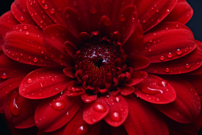红色菊花暗红细节特写摄影图(4032x2688)
