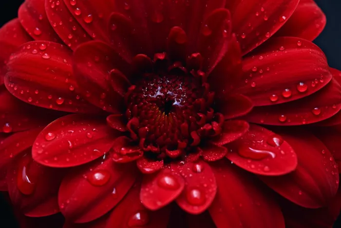 红色菊花暗红细节特写摄影图(4032x2688)
