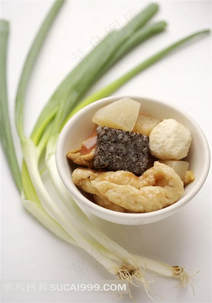 香葱豆腐小吃美食素材