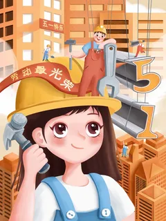 劳动节 劳动节促销海报