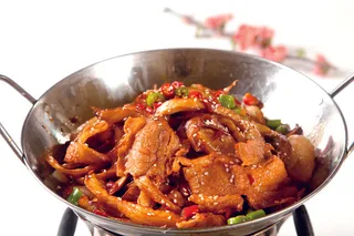 干锅美食焖锅湘菜麻辣香辣纸锅干锅手撕鲍鱼菇