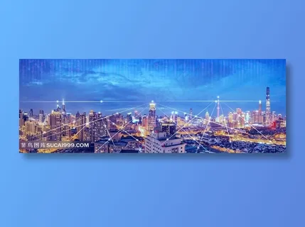 城市科技线条背景