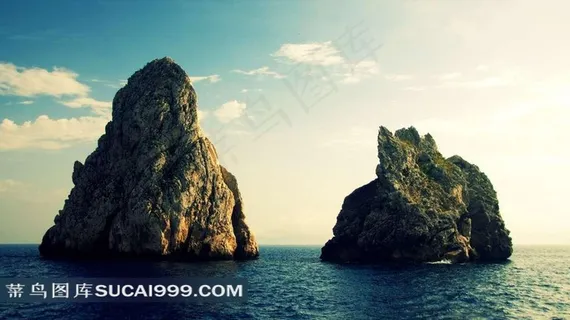 海滩上的岩石图片 海滩上的岩石图片