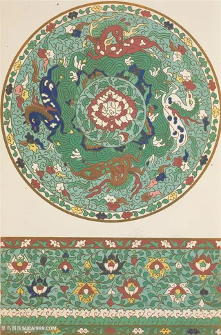 圆形和横板中式传统纹样集锦中国风图片