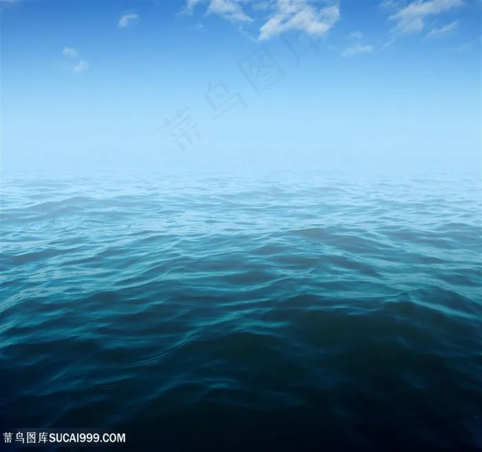 蓝天海洋景观高清图片