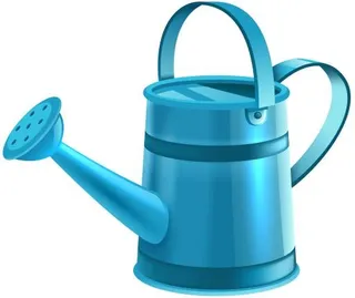 蓝色喷壶 PNG免抠