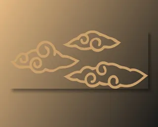 中式传统祥云中国风古典水纹吉祥图案免抠