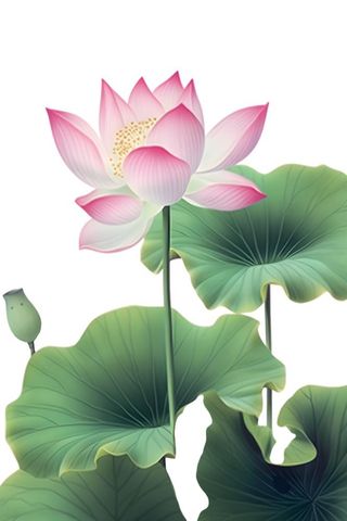 荷花荷叶莲花免抠