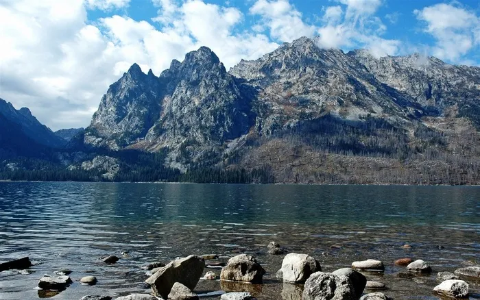 美国怀俄明州山水自然风景