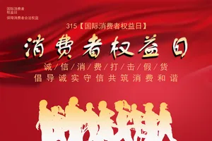 红色315消费者海报素材
