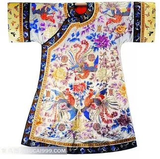 牡丹花凤凰图案服饰