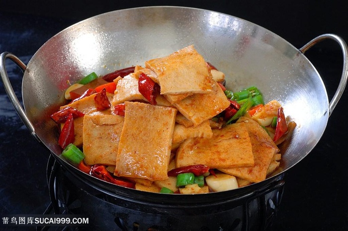 干锅千叶豆腐菜肴菜品中华美食