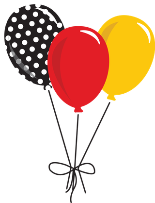 气球卡通素材简笔画