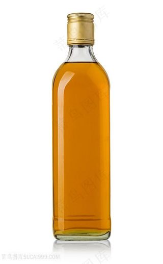 精致的酒瓶特写