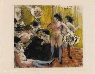 德加油画聚会装饰画