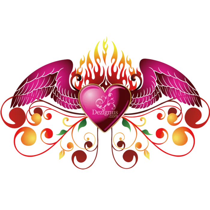 凤凰爱心翅膀