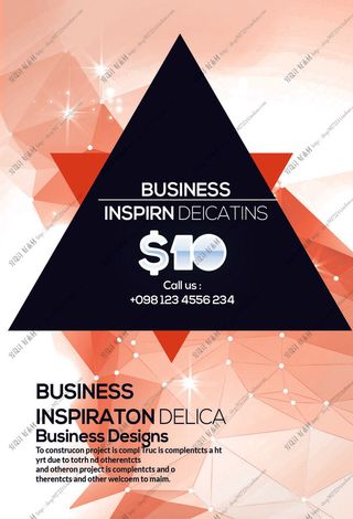 科技感多边形海报模板