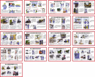 工地施工安全宣传画