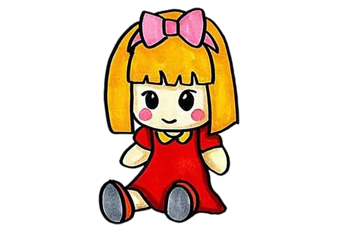 卡通娃娃女孩