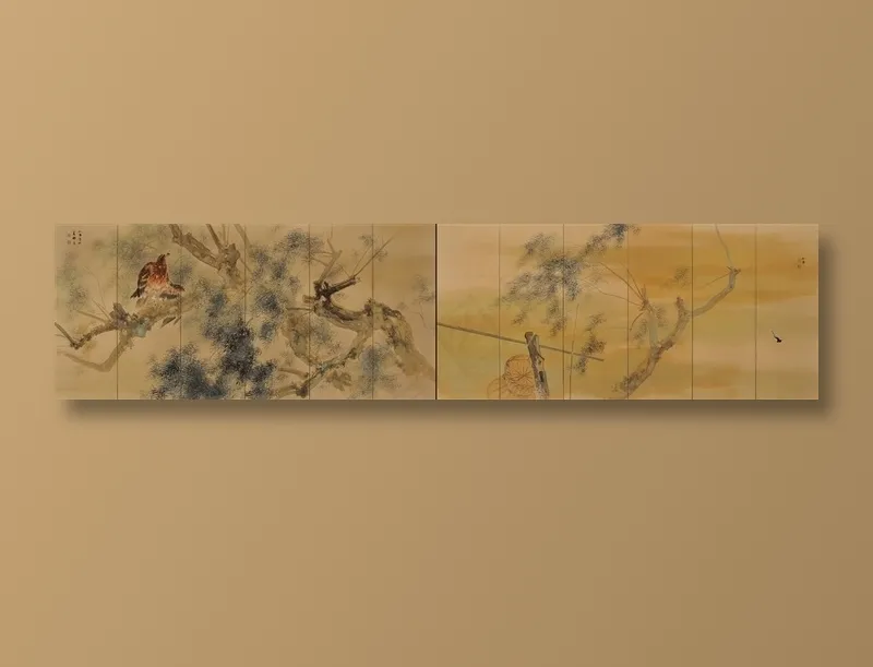 桥本关雪绘画素材