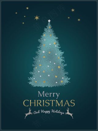 圣诞节卡片圣诞树