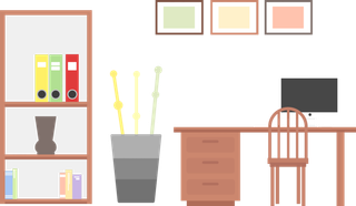 房间卡通简笔绘画