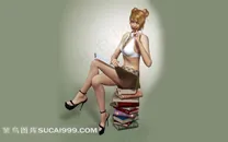 性感3D学生妹高清素材