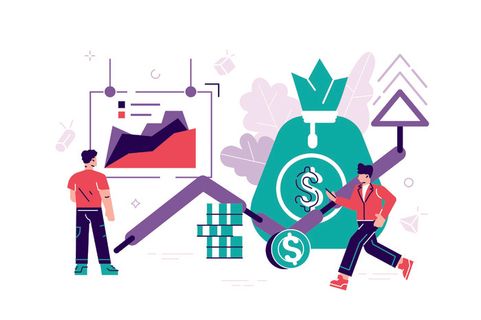 扁平化人物场景办公互联网等距ai矢量设计网页海报UI素材插画