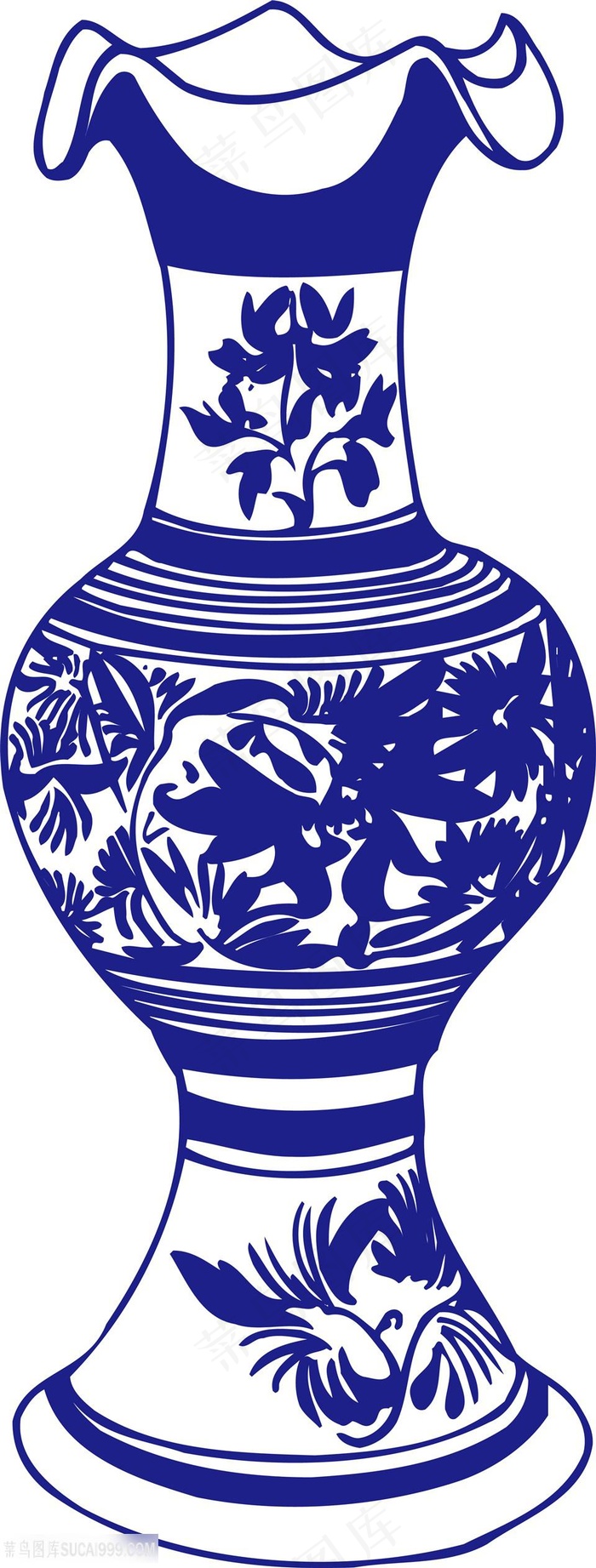 光口装饰国粹青花瓷中国风图片