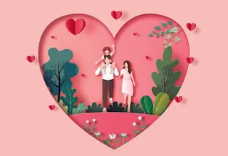 2.14情人节高端大气矢量插画