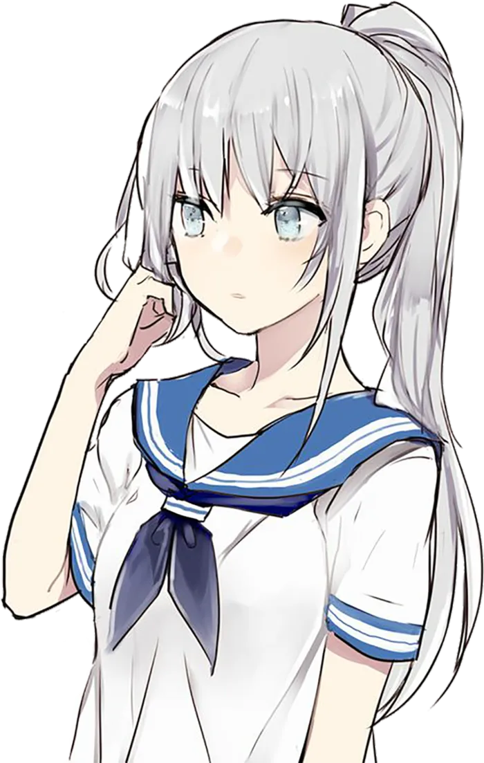 水手服素材卡通简笔人物