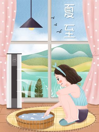 夏至 夏至宣传营销海报