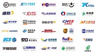 矢量快递标识大全