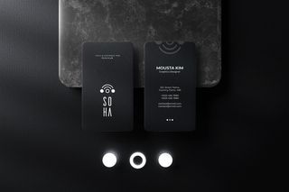 高端黑色名片VI样机