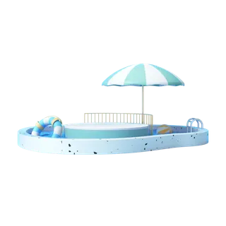 3D展台素材免扣产品展示台PNG