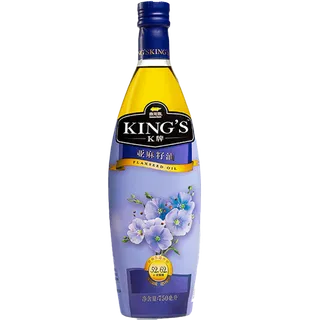 K牌亚麻籽油750毫升超市商品白底图免抠实物摄影png格式图片透明底