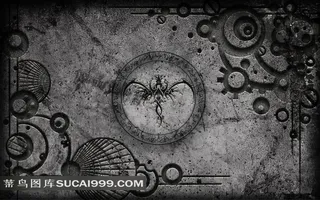 复古风格标志雕刻图片