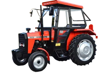 红色现代农业拖拉机