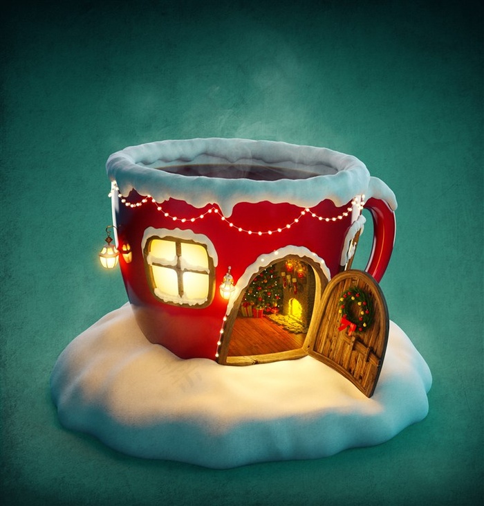 胖胖的圣诞小屋