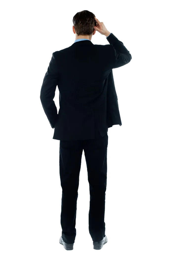 男士背影剪影