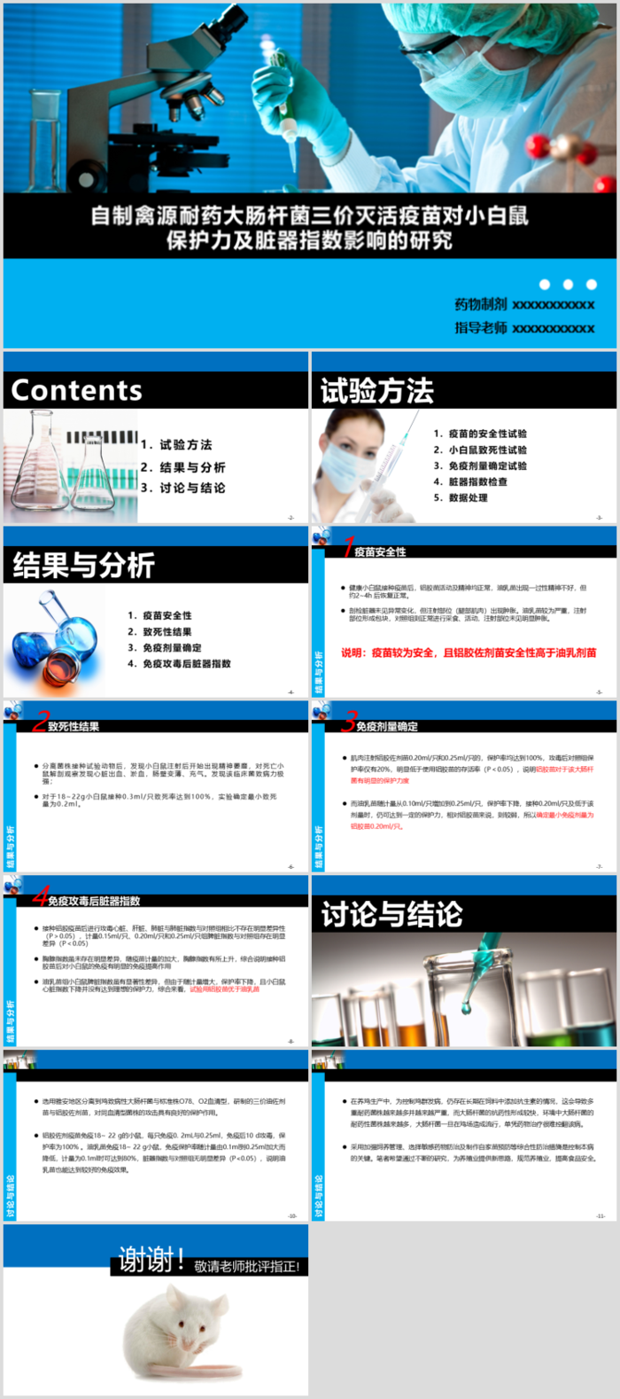 毕业答辨设计ppt通用模板