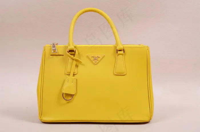 黄色手提包图片