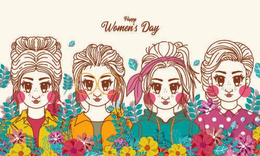 三八妇女节女神节背景