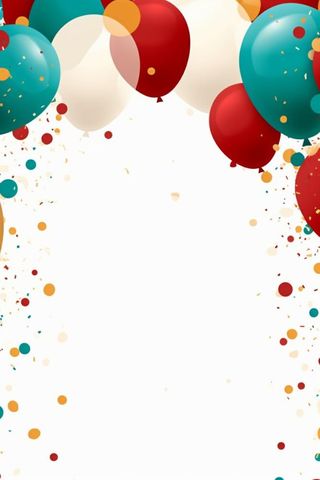 气球彩色热闹背景