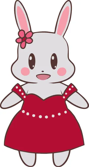 兔年卡通形象兔女郎