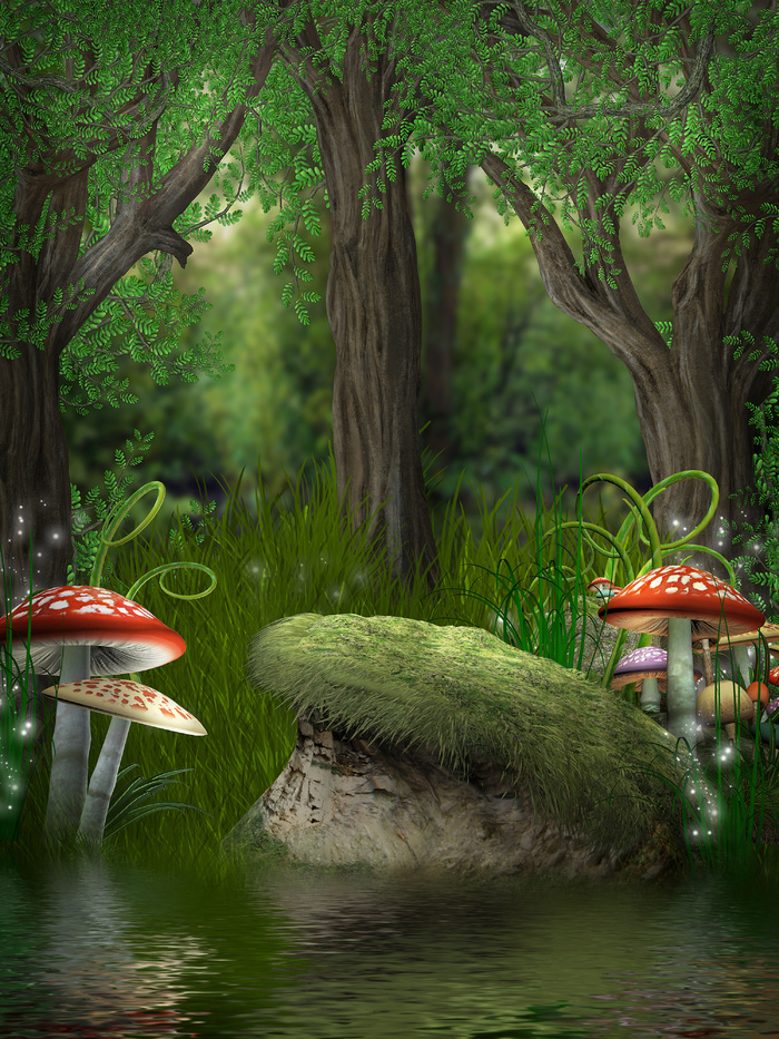 卡通梦幻森林图片下载