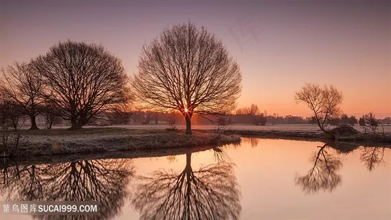 唯美湖畔风景画壁纸