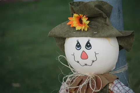 稻草人特写图片