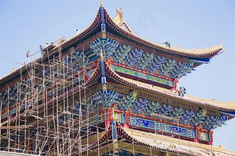 中国故宫蓝天白云jpg素材